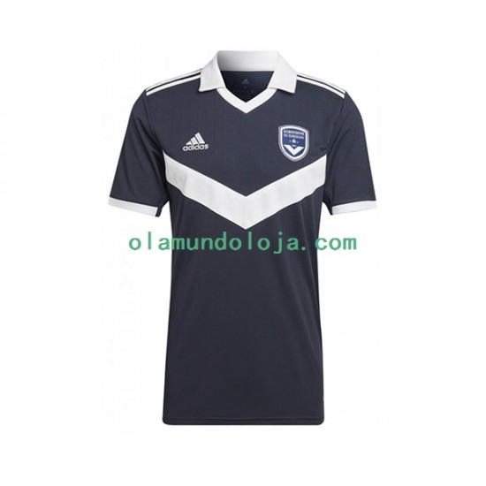 Camisola Bordeaux Homem Equipamento Primeiro 2022-2023 Manga Curta